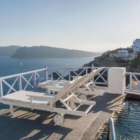Breathtaking Santorini Broccos 1 Bedroom Min, Children Age 12 Years Private Furnished Balcony With Hot Tub Overlooking The Sea ,